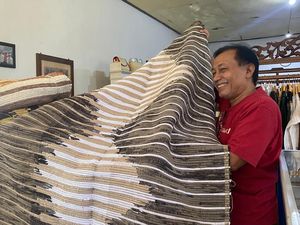 Keren! Karpet Lurik dari Limbah di Klaten Ini Sukses Sabet Penghargaan