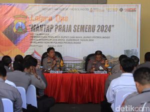 Jelang Pilkada Serentak 2024, Polres Probolinggo Gelar Latihan Praops