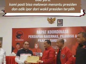 Kala PDIP Sumut Ikut Tren Yura: Kami Pasti Bisa Lawan Menantu Presiden Kala PDIP Sumut Ikut Tren Yura: Kami Pasti Bisa Lawan Menantu Presiden