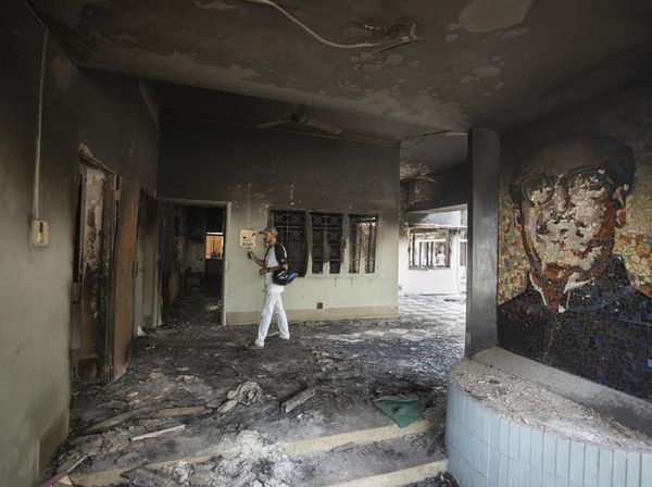 Potret Before-After Rumah Pendiri Bangladesh yang Dibakar Demonstran