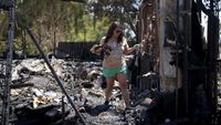 Semak Belukar di California Terbakar, Rumah-rumah Warga Hancur