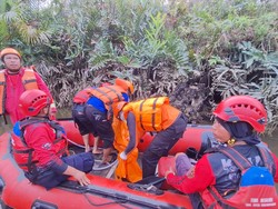 Tim SAR Temukan Potongan Tubuh Sekuriti yang Diterkam Buaya di Sungai Kukar