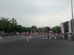 Sejarah! Bendera Merah Putih Dikirab dari Jakarta ke IKN