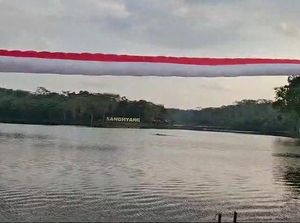 Bendera Merah Putih Raksasa Bakal Hiasi Situ Sanghiang Tasikmalaya