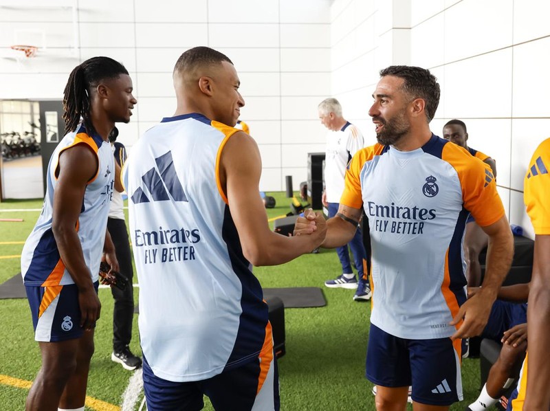 MADRID, SPAIN - AUGUST 07: Real Madrid squad at Valdebebas training ground on August 07, 2024 in Madrid, Spain. (Photo by Victor Carretero/Real Madrid via Getty Images)