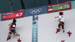 Top! Veddriq Leonardo Sumbang Emas Panjat Tebing Olimpiade 2024