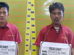 Tampang 2 Pelaku Perdagangan 987 Kg Sisik Trenggiling Ditangkap Polda Sumut