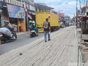 6 Fakta Viral Rombongan Pemotor Lindas Jalan Cor Basah di Cimahi