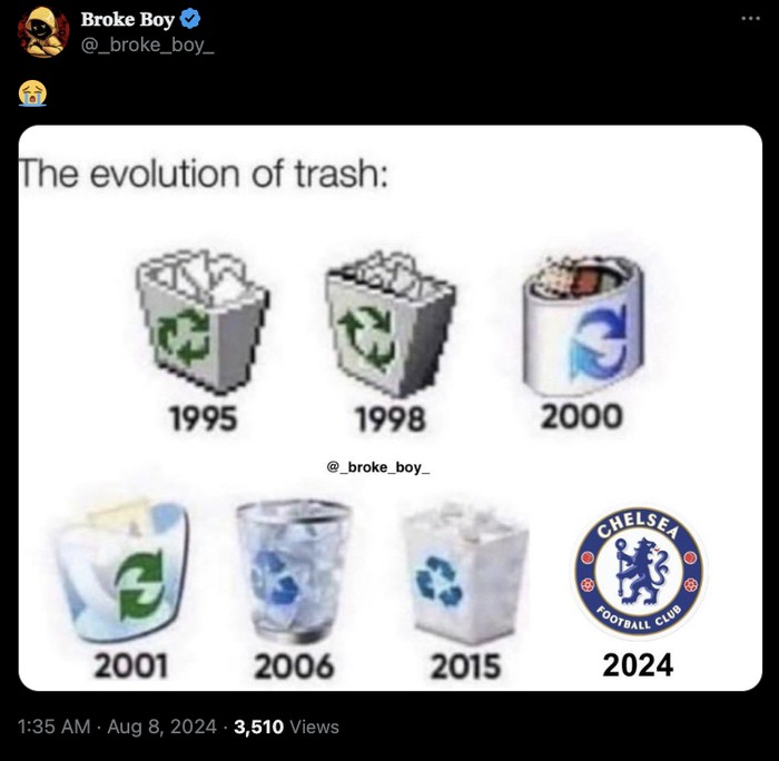 Meme Chelsea banyak pemain
