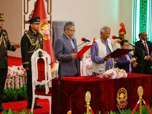 Potret Muhammad Yunus Dilantik sebagai Pemimpin Sementara Bangladesh