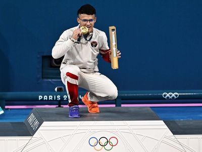 Rizki Juniansyah Sabet Medali Emas Olimpiade 2024