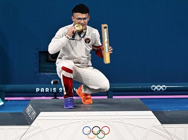 Rizki Juniansyah Sabet Medali Emas Olimpiade 2024