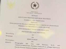 Beredar Surat Jokowi Tunjuk Jufri Rahman Jadi Sekda Sulsel, Ini Kata Pemprov