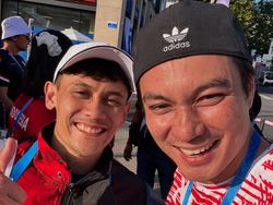 Baim Wong Nonton Langsung Olimpiade Paris, Bertemu Veddriq & Rizki Juniansyah