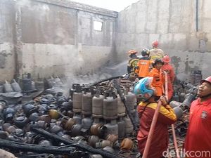 Gudang Elpiji di Sukoharjo Ludes Terbakar, Warga Sempat Dengar Ledakan