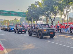 MV3 Maung Tangguh Kawal Kirab Bendera Pusaka Merah Putih dan Teks Proklamasi ke IKN