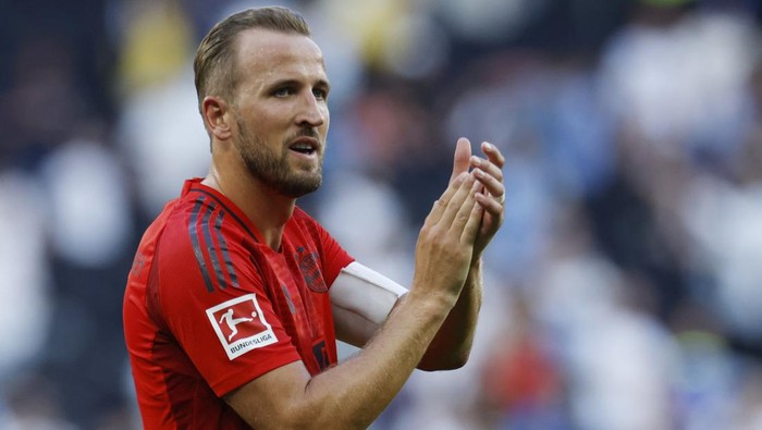 Soccer Football - Pre Season Friendly - Tottenham Hotspur v Bayern Munich - Tottenham Hotspur Stadium, London, Britain - August 10, 2024 Bayern Munichs Harry Kane at the end of the match. Action Images via Reuters/John Sibley
