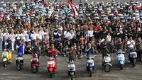 Konvoi Skuter Semarakkan HUT Lanud Halim Perdanakusuma