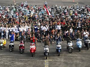 Konvoi Skuter Semarakkan HUT Lanud Halim Perdanakusuma Konvoi Skuter Semarakkan HUT Lanud Halim Perdanakusuma