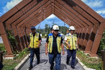 Menteri Basuki Tinjau Kesiapan Infrastruktur di IKN