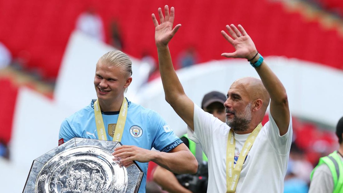 Manchester City memenangi Community Shield pada Agustus silam (Foto: REUTERS/Toby Melville)