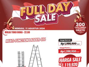 Beli Tangga Multifungsi di Transmart Full Day Sale, Hemat Rp 700 Ribuan!