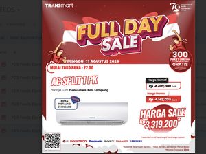 AC Split 1 PK di Transmart Full Day Sale Diskon Gede-gedean