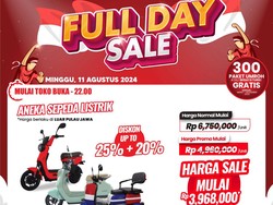 Sikat! Sepeda Listrik di Transmart Full Day Sale Diskon Tembus 25%