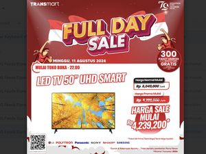 TV LED 50 UHD Smart TV Diskon Jumbo di Transmart Full Day Sale