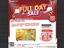 TV LED 50 UHD Smart TV Diskon Jumbo di Transmart Full Day Sale