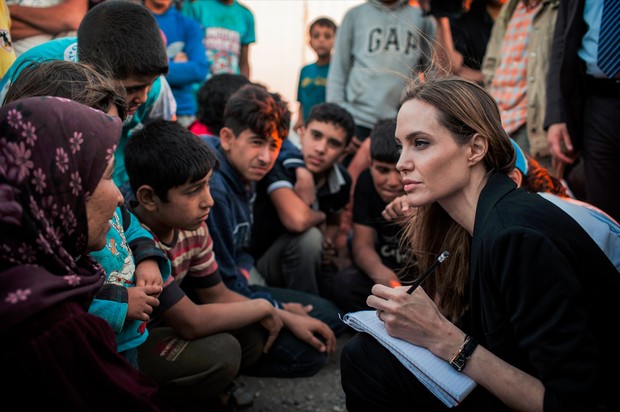 Aksi Kemanusiaan Angelina Jolie/Foto: unhcr.org
