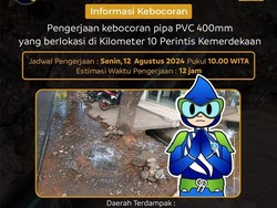 Ada Pipa Bocor, Suplai Air PDAM Makassar Terganggu di 15 Titik Lokasi