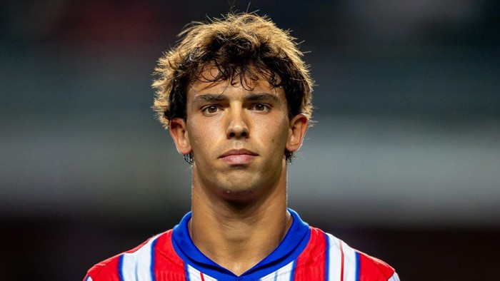 HONG KONG, CHINA - AUGUST 7: Joao Felix of Atletico de Madrid reacts prior to the Kitchee v Atletico de Madrid - BOC Life Cup at Hong Kong Stadium on August 7, 2024 in Hong Kong, China. (Photo by Yu Chun Christopher Wong/Eurasia Sport Images/Getty Images)