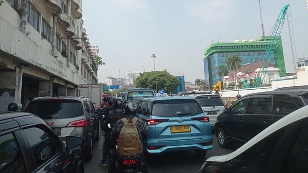 Macet di kawasan Harmoni, Jakpus (Taufiq/detikcom)