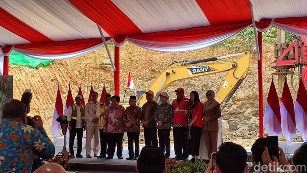 Ma'ruf Amin Groundbreaking Istana Wapres di IKN