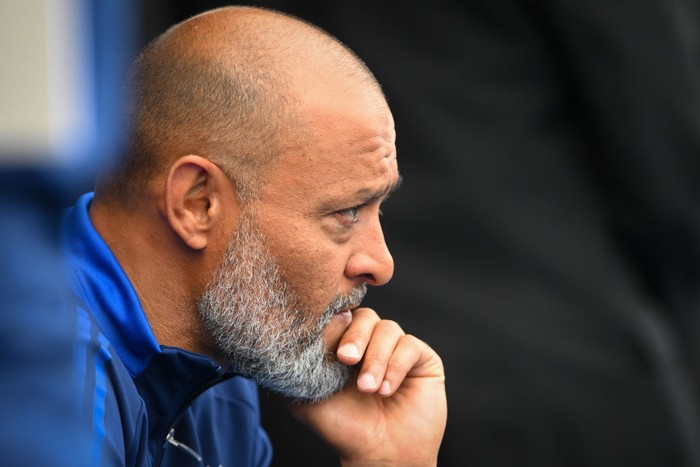 Nuno Espirito Santo Nuno Espirito Santo is coaching Nottingham Forest during the Pre-season Friendly match between Chesterfield and Nottingham Forest at the SMH Group stadium in Chesterfield, England, on July 13, 2024. (Photo by MI News/NurPhoto via Getty Images)