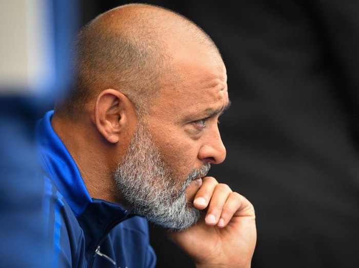 Nuno Espirito Santo is coaching Nottingham Forest during the Pre-season Friendly match between Chesterfield and Nottingham Forest at the SMH Group stadium in Chesterfield, England, on July 13, 2024. (Photo by MI News/NurPhoto via Getty Images)