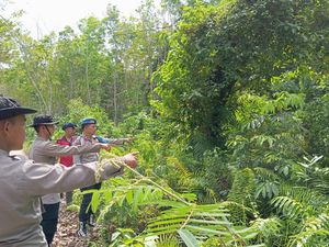 Polres Ogan Ilir Tingkatkan Patroli di Kawasan Rawan Karhutla