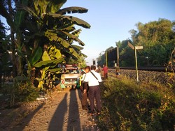 Pria Tewas Tertabrak KA Mataram di Gamping Sleman