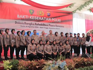 Rangkaian HUT Polwan ke-76, Ratusan Polwan Gelar Napak Tilas ke Bukittinggi