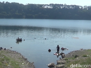 Air di Danau Ranu Pakis Lumajang Susut 5 Meter Saat Kemarau Air di Danau Ranu Pakis Lumajang Susut 5 Meter Saat Kemarau