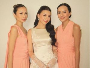 Pesona Beby Tsabina Jadi Bridesmaid Cassandra Lee, Cantik Bergaun Peach Pesona Beby Tsabina Jadi Bridesmaid Cassandra Lee, Cantik Bergaun Peach