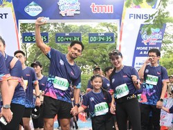 Bangganya Ibnu Jamil Anak Ikut Kegiatan Lari Pertama Kali