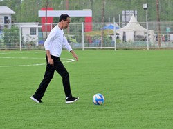 Jokowi Tinjau Pusat Pelatihan PSSI di IKN, Pastikan September Bisa Dipakai