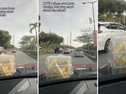 Kreatif! Wanita Ini Taruh Durian di Kap Mobil karena Tak Tahan Baunya