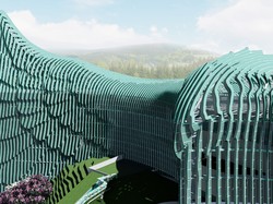 Ini Desain Awal Istana Garuda yang Berwarna Hijau