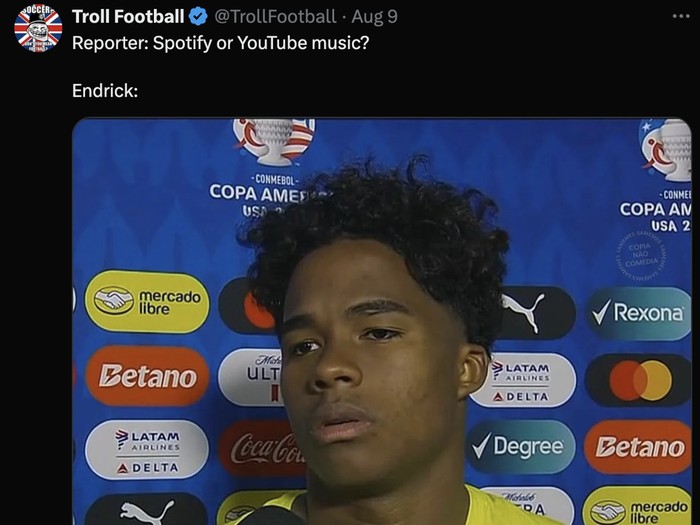 Meme Endrick si paling edgy.