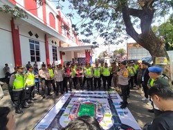 Kapolres Blitar Kota Bersyukur Pertandingan Arema FC Vs Dewa United Aman