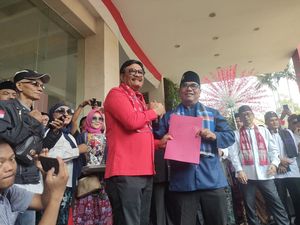 Poros Jakarta Sambangi DPP PDIP, Harap Anies Dipinang Maju Pilgub 2024