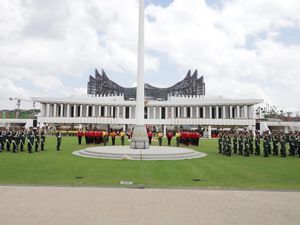 Melihat Latihan Gabungan Paskibraka Nasional 2024 di Istana Garuda IKN